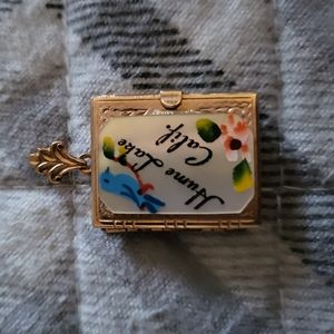 Vintage book locket